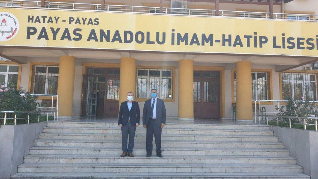 İlçe Milli Eğitim Müdürümüz Eray SARI'nın Payas Anadolu İmam Hatip Lisesi Ziyareti.