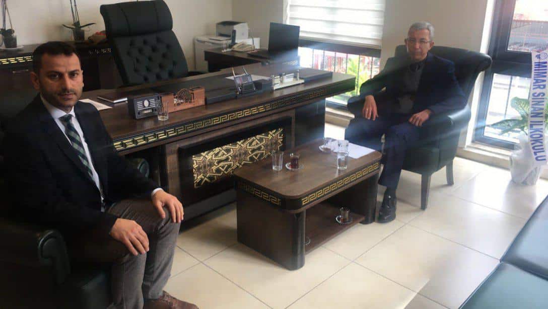 İlçe Kaymakamımız Sayın Dr. Polat KARA'nın İlçe Müdürümüz Sayın Mustafa DANIŞMAN'a Hayırlı Olsun Ziyareti